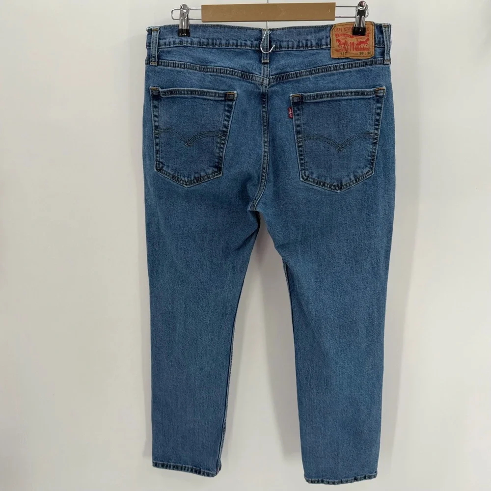 Levi’s Jeans Men’s 36x30 Blue Denim 514 Straight Fit Cotton Blend READ
